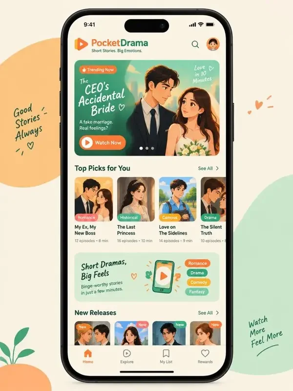 红果漫剧 App - 潮流青春短剧随身看 红果漫剧 App 界面预览